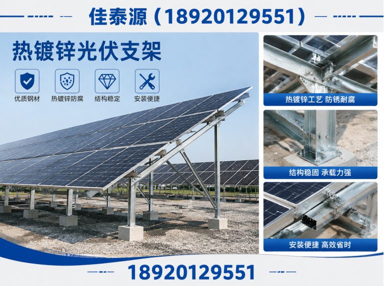 红桥区热镀锌光伏支架展示图